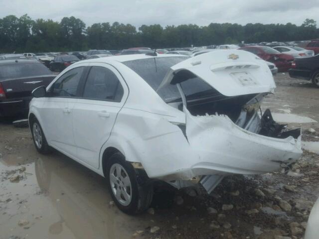 1G1JA5SH1G4151958 - 2016 CHEVROLET SONIC LS WHITE photo 3