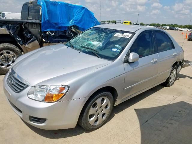 KNAFE121285512328 - 2008 KIA SPECTRA EX SILVER photo 2