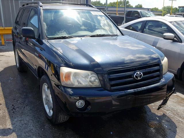 JTEDP21A550073688 - 2005 TOYOTA HIGHLANDER BLACK photo 1