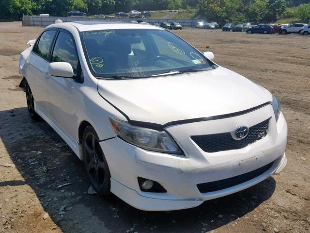 1NXBE4EE2AZ204567 - 2010 TOYOTA COROLLA XR WHITE photo 1