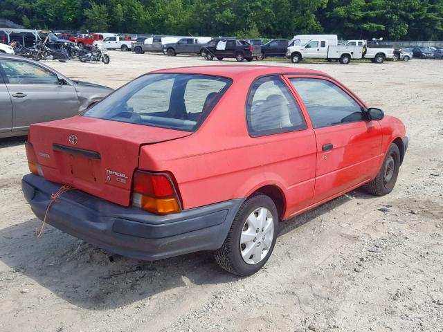 JT2AC52L1V0202359 - 1997 TOYOTA TERCEL CE RED photo 4