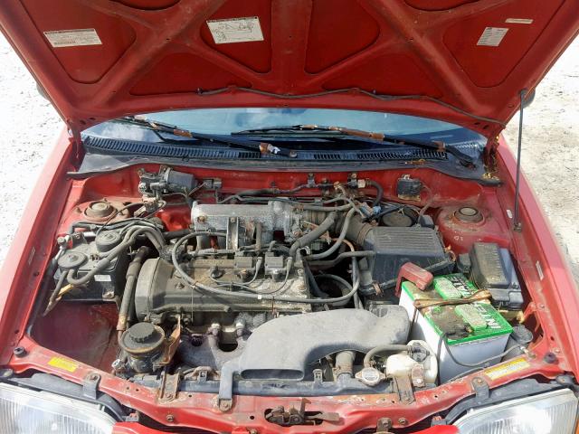 JT2AC52L1V0202359 - 1997 TOYOTA TERCEL CE RED photo 7