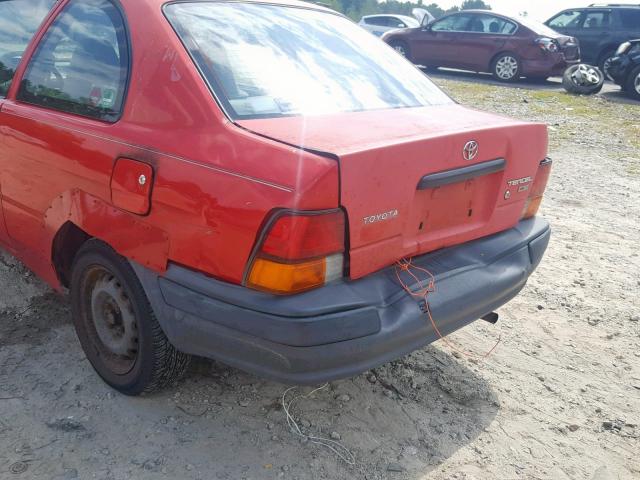 JT2AC52L1V0202359 - 1997 TOYOTA TERCEL CE RED photo 9