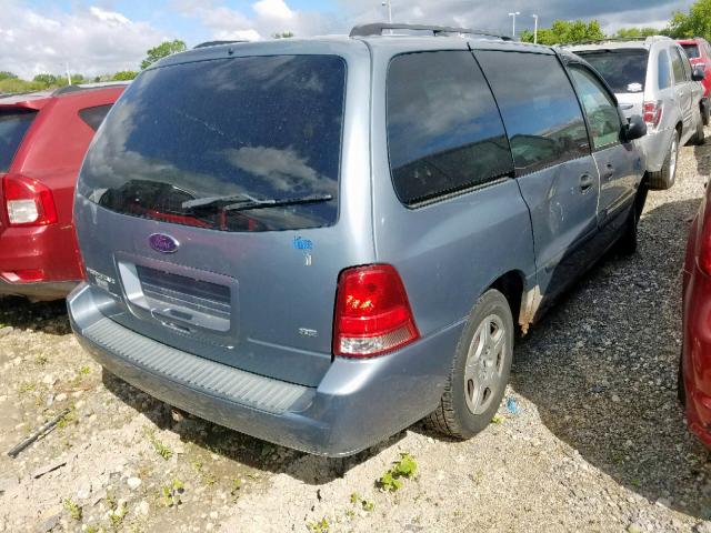 2FMZA51695BA44827 - 2005 FORD FREESTAR S BLUE photo 4