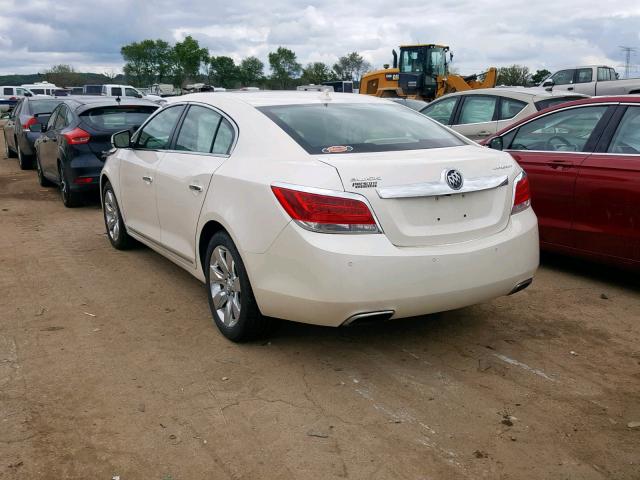 1G4GD5E38CF370354 - 2012 BUICK LACROSSE P WHITE photo 3