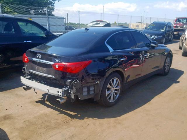 JN1BV7AR3FM398017 - 2015 INFINITI Q50 BASE BLACK photo 4