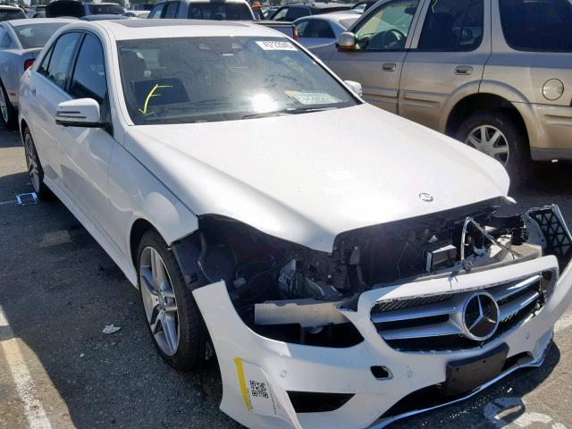 WDDHF5KB9EA992353 - 2014 MERCEDES-BENZ E 350 WHITE photo 1