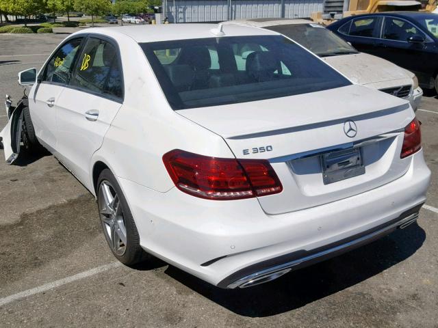 WDDHF5KB9EA992353 - 2014 MERCEDES-BENZ E 350 WHITE photo 3