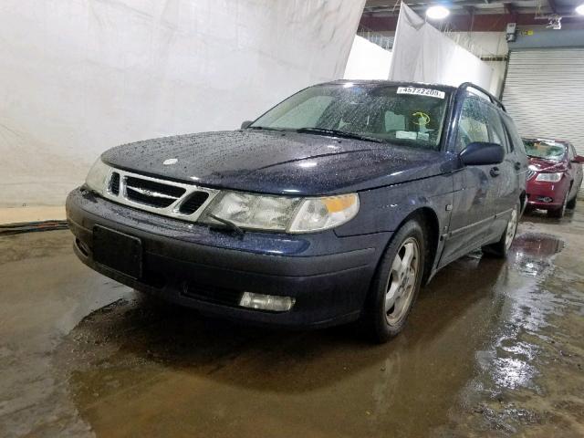 YS3EF58Z613051645 - 2001 SAAB 9-5 SE BLUE photo 2