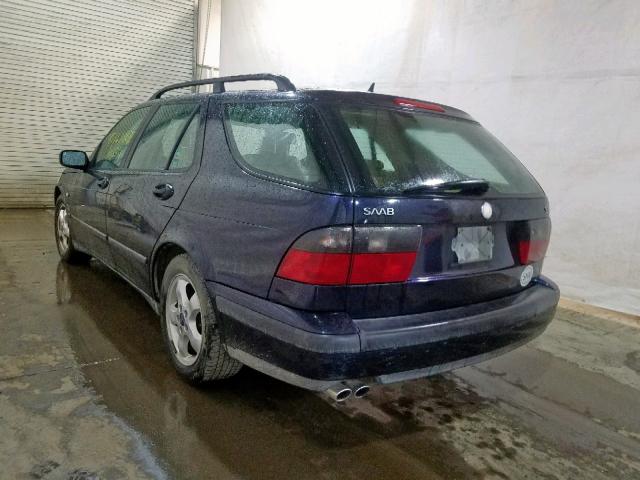 YS3EF58Z613051645 - 2001 SAAB 9-5 SE BLUE photo 3