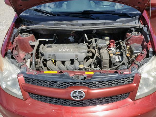 JTKKT624065002001 - 2006 TOYOTA SCION XA RED photo 7