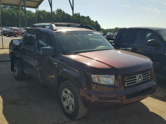 2HJYK16268H523246 - 2008 HONDA RIDGELINE MAROON photo 1