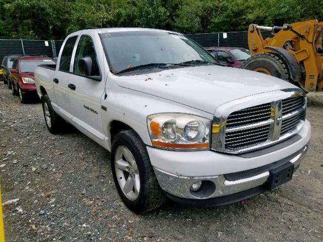 1D7HA18216S660854 - 2006 DODGE RAM 1500 S WHITE photo 1