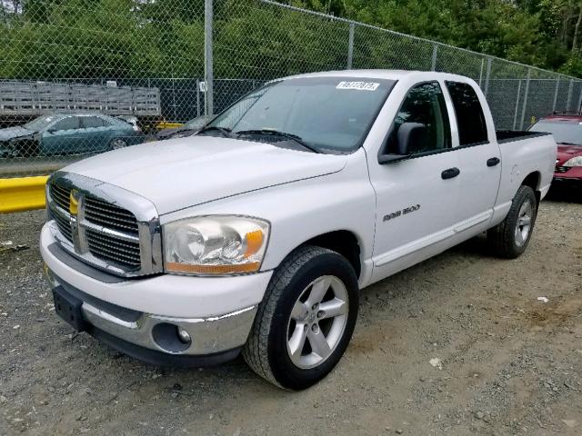 1D7HA18216S660854 - 2006 DODGE RAM 1500 S WHITE photo 2