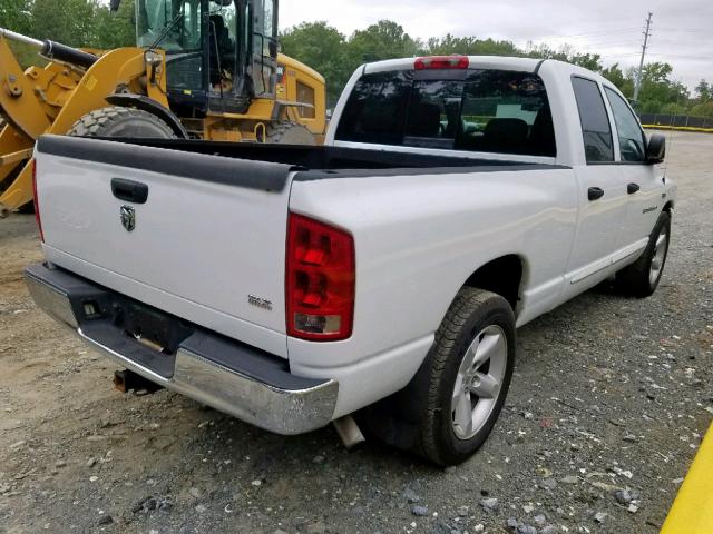 1D7HA18216S660854 - 2006 DODGE RAM 1500 S WHITE photo 4