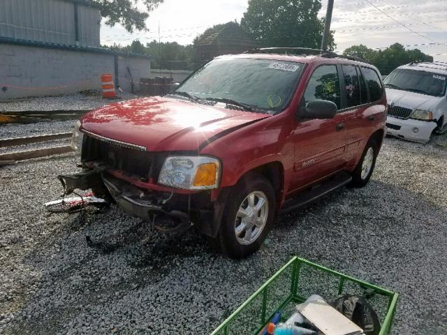 1GKDS13S142364229 - 2004 GMC ENVOY MAROON photo 2