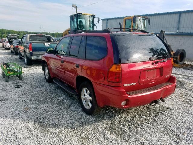 1GKDS13S142364229 - 2004 GMC ENVOY MAROON photo 3