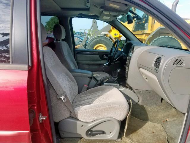 1GKDS13S142364229 - 2004 GMC ENVOY MAROON photo 5