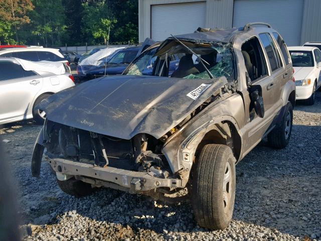 1J4GL48K34W118592 - 2004 JEEP LIBERTY SP TAN photo 2