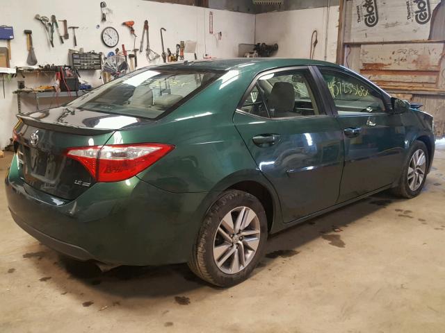 2T1BPRHE7FC236717 - 2015 TOYOTA COROLLA EC GREEN photo 4