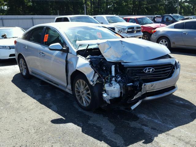 5NPE34AF2FH200798 - 2015 HYUNDAI SONATA SPO SILVER photo 1