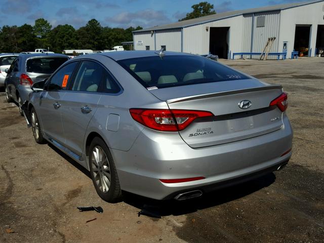 5NPE34AF2FH200798 - 2015 HYUNDAI SONATA SPO SILVER photo 3