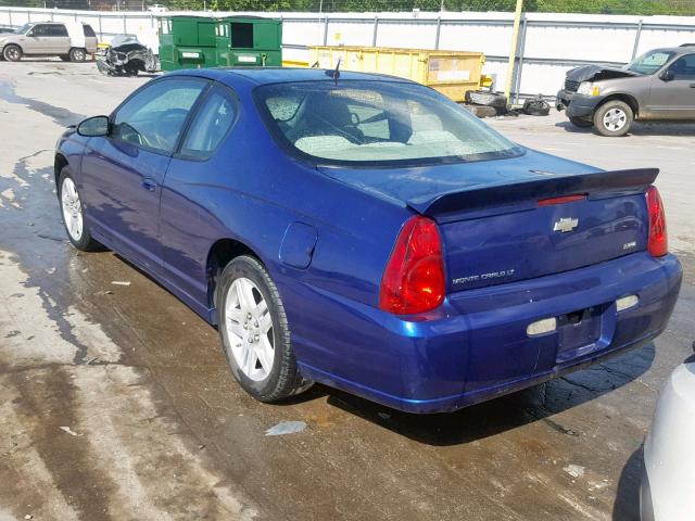 2G1WK16K179230612 - 2007 CHEVROLET MONTE CARL BLUE photo 3