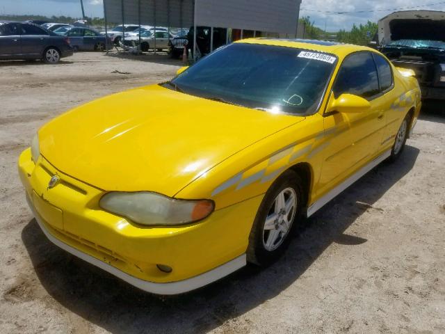 2G1WX15K729334999 - 2002 CHEVROLET MONTE CARL YELLOW photo 2