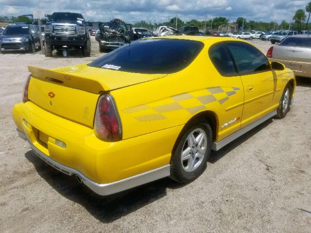 2G1WX15K729334999 - 2002 CHEVROLET MONTE CARL YELLOW photo 4