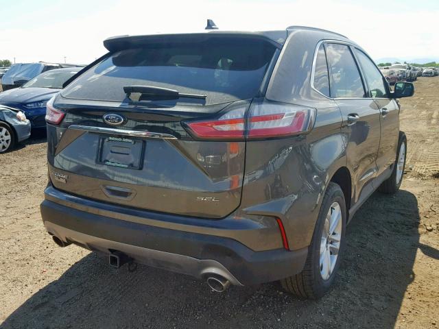 2FMPK4J95KBB69473 - 2019 FORD EDGE SEL GRAY photo 4