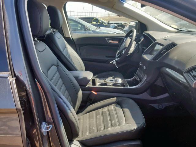 2FMPK4J95KBB69473 - 2019 FORD EDGE SEL GRAY photo 5