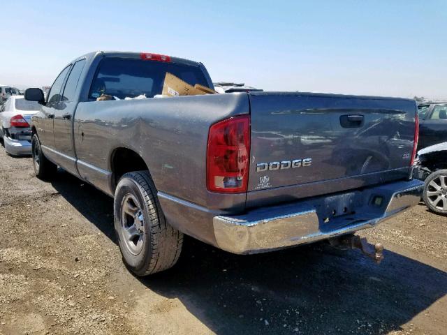 1D7HA18D83J663902 - 2003 DODGE RAM 1500 S CHARCOAL photo 3