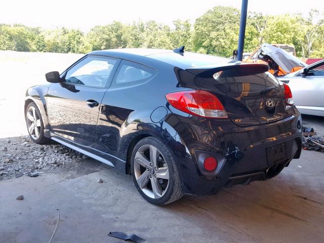 KMHTC6AEXDU117404 - 2013 HYUNDAI VELOSTER T BLACK photo 3