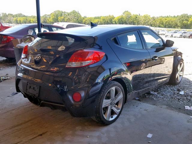 KMHTC6AEXDU117404 - 2013 HYUNDAI VELOSTER T BLACK photo 4