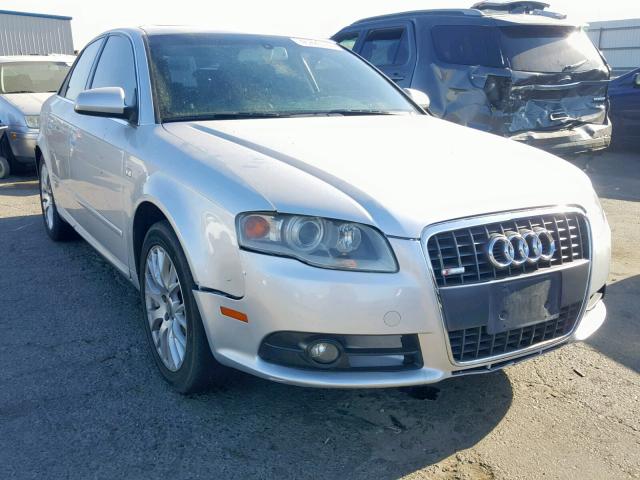 WAUAF78E98A169075 - 2008 AUDI A4 2.0T SILVER photo 1