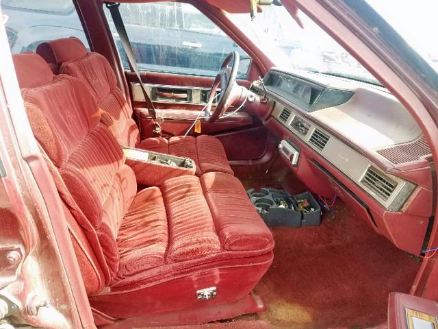 1G3HY54C9KW312797 - 1989 OLDSMOBILE DELTA 88 R BURGUNDY photo 5