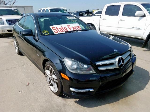 WDDGJ4HB6CF763754 - 2012 MERCEDES-BENZ C 250 BLACK photo 1