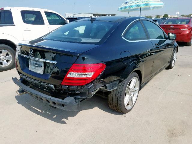 WDDGJ4HB6CF763754 - 2012 MERCEDES-BENZ C 250 BLACK photo 4