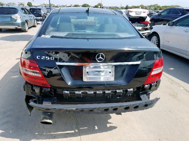 WDDGJ4HB6CF763754 - 2012 MERCEDES-BENZ C 250 BLACK photo 9