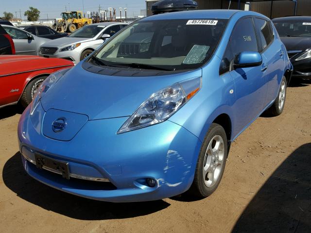 JN1AZ0CP3BT002090 - 2011 NISSAN LEAF SV BLUE photo 2