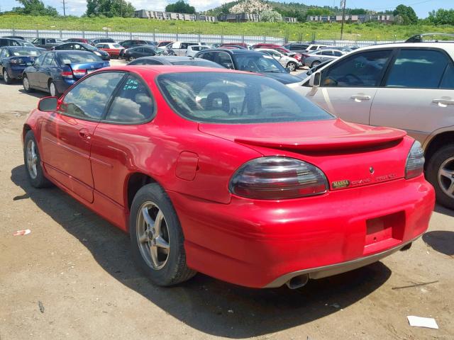1G2WP12K5YF181488 - 2000 PONTIAC GRAND PRIX RED photo 3
