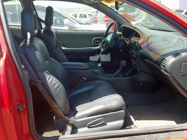 1G2WP12K5YF181488 - 2000 PONTIAC GRAND PRIX RED photo 5