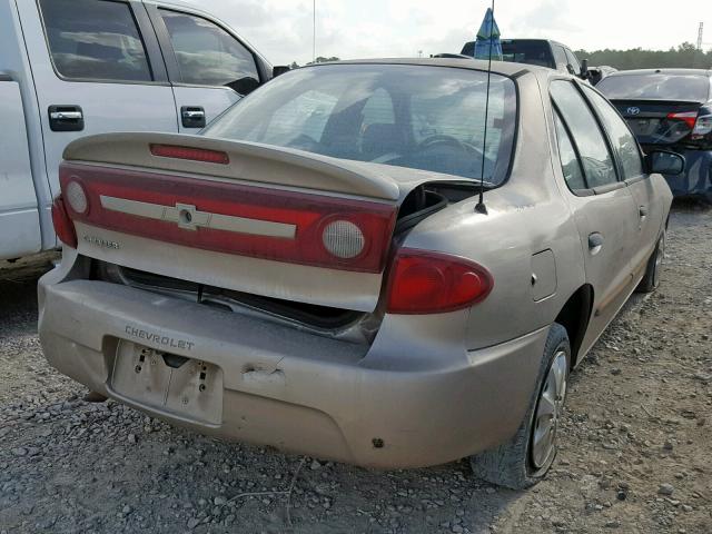 1G1JC52F037322880 - 2003 CHEVROLET CAVALIER TAN photo 4