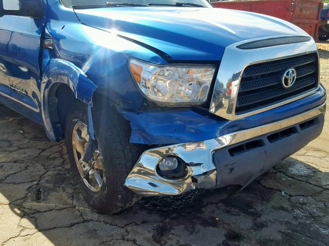 5TBEV54178S476755 - 2008 TOYOTA TUNDRA CRE BLUE photo 9