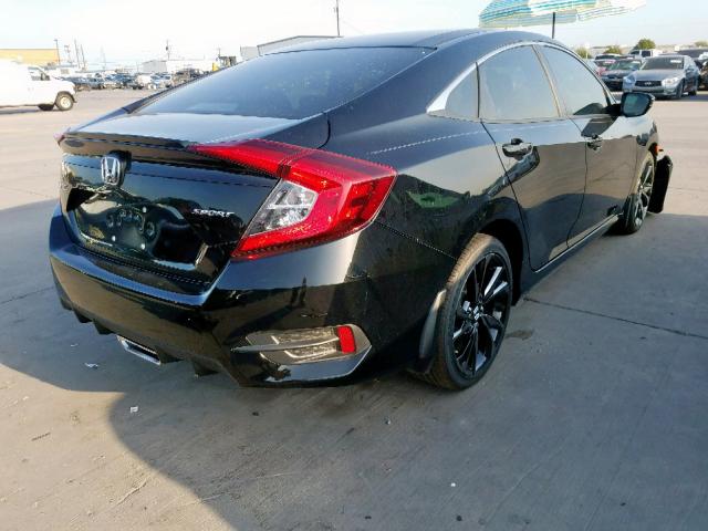 19XFC2F86KE008821 - 2019 HONDA CIVIC SPOR BLACK photo 4