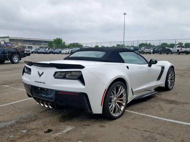 1G1YS3D69K5602925 - 2019 CHEVROLET CORVETTE Z WHITE photo 4