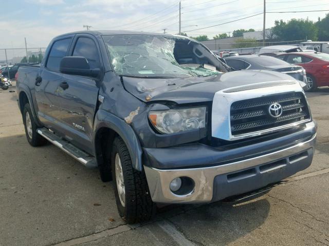 5TFEV54148X043332 - 2008 TOYOTA TUNDRA CRE GRAY photo 1