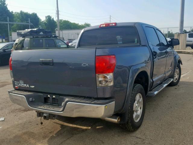 5TFEV54148X043332 - 2008 TOYOTA TUNDRA CRE GRAY photo 4