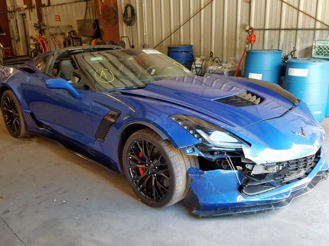 1G1YR2D6XK5603605 - 2019 CHEVROLET CORVETTE Z BLUE photo 1