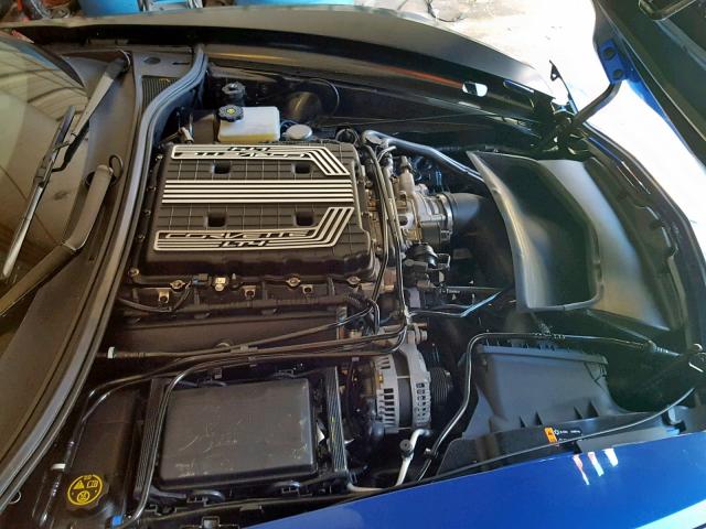 1G1YR2D6XK5603605 - 2019 CHEVROLET CORVETTE Z BLUE photo 7